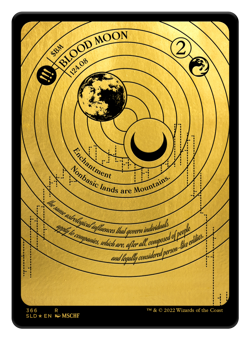 Blood Moon Full Art Gold Etched Foil - Secret Lair SLD 366 - Near Mint - EN MTG - Image 1