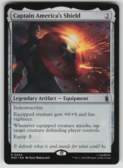 Captain America's Shield Rare Marvel Super Heroes 244 MTG Near Mint 2026 - Image 1