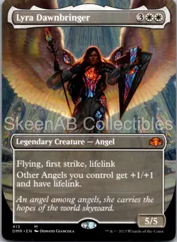MTG SkeenAB Lyra Dawnbringer BORDERLESS from Dominaria Remastered. NM. - Image 1