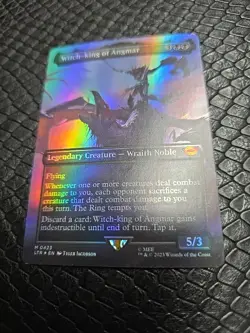 MTG WITCH-KING OF ANGMAR BORDERLESS FOIL The Lord of the Rings NM - Image 1