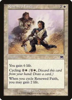 Onslaught Renewed Faith MTG Magic the Gathering NM - Image 1