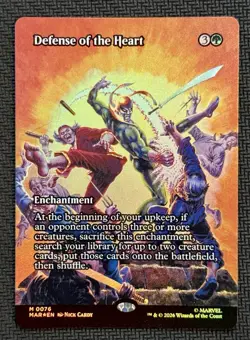 Defense of the Heart (Borderless) Foil Mythic Marvel Super Heroes #0076 - Image 1