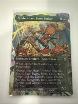 NM - Spider-Ham, Peter Porker Foil (Borderless) R Marvel's Spider-Man 201 - Image 1