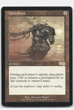 Umbilicus 312 Rare Urza's Saga Magic: The Gathering Lightly Played - Image 1
