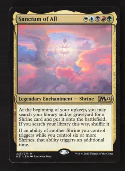 Sanctum of All Core Set 2021 #225 LP Magic The Gathering Rare - Image 1