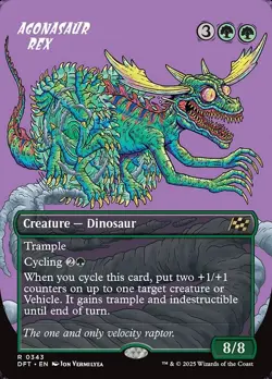 Agonasaur Rex-Aetherdrift-Borderless-Foil-343-NM - Image 1