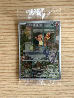 SEALED POKEMON CENTER Stamped & Regular Charmander SVP044 Obsidian Flames Promo - Image 3