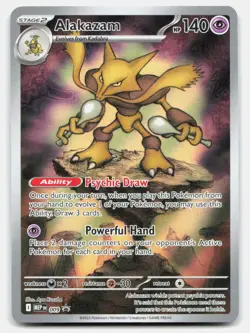 Alakazam 009 Holo Promo ME: Mega Evolution Promo Pokemon Holo NM - Image 1