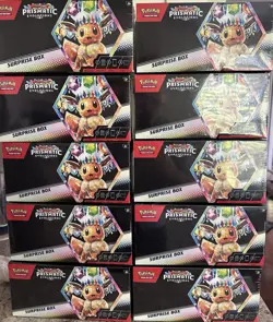 *LOT OF 10 SEALED* Pokemon TCG Scarlet Violet Prismatic Evolutions Surprise Box - Image 1