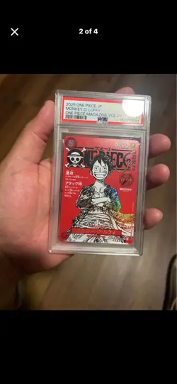 #10 2025 One Piece JP One Piece Magazine Vol 20 #014 Monkey D. Luffy PSA 10 - Image 2