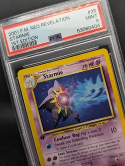 Pokemon TCG - Starmie 25/64 Neo Revelation 1st Edition Regular - PSA 9 Mint - Image 1