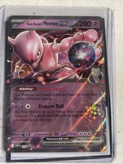 Pokemon Team Rocket's Mewtwo EX Black Star Promo 2025 SVP216 NM - Image 1