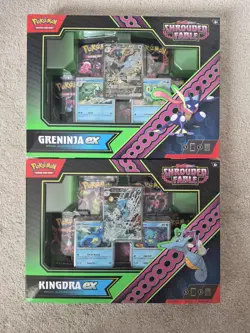 Pokemon TCG Shrouded Fable Greninja EX & Kingdra EX Collection Box Bundle Sealed - Image 1
