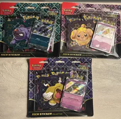 Lot of (3) Pokemon TCG S&V “Paldean Fates” Tech Sticker Pks- Sealed - Free Ship - Image 1