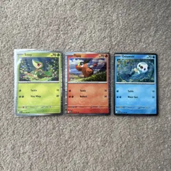 Pokemon TCG Black Bolt/White Flare Poster Collection Promos-Snivy Tepig Oshawott - Image 1