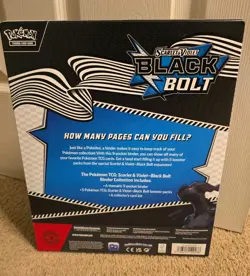 Pokemon Black Bolt Binder Collection - SV: Black Bolt - NEW/Sealed - Image 3