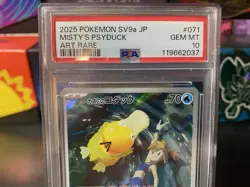 PSA 10 Misty's Psyduck 071/063 Sv9a: Heat Wave Arena (Japanese) - Image 2
