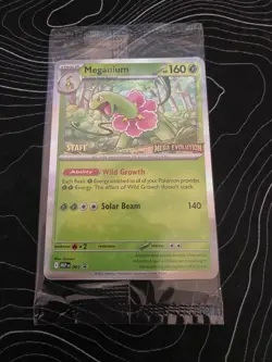 Pokemon Mega Evolution Prerelease STAFF Promo (Set of 4) SEALED - Image 1