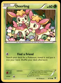 Deerling 8/124 Common Fates Collide Pokemon Near Mint - Image 1