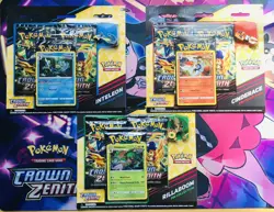 🔥Pokemon Crown Zenith *Pin Collection* 3-Set Blisters New/Unopened!🔥 - Image 1