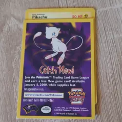 Wizards of the Coast Pokemon TCG Mew 50 HP Holo Wotc Promo 09/53 Ken Sugimori - Image 1