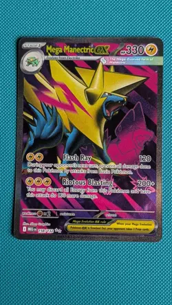 Mega Manectric EX #158 Mega Evolution - NM - Image 1