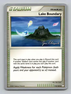Lake Boundary 112/123 Uncommon World Championship Decks Pokemon Lightly Played - Image 1