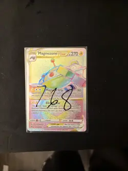 Magnezone VSTAR Rainbow Secret Ultra Rare Lost Origin Pokemon TCG Card 198/196 - Image 1