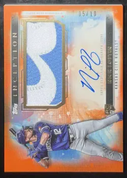 2024 Topps Inception RPA Nick Loftin Rookie Patch Auto Orange /10 Royals #APC-NL - Image 1
