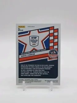 #/10 Dariel Carrion True Gold Prizm Auto 2026 Panini USA Stars & Stripes NTS-DC - Image 2