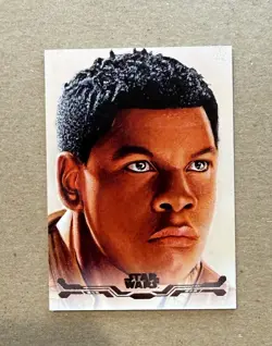 Finn 2025 Topps Star Wars Smugglers Outpost Stellar Art Card Signatures #SAS-34 - Image 1
