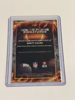 2025 Topps Chrome Cosmic Brett Favre Solar Flare Signatures GOLD Auto 39/50! - Image 2