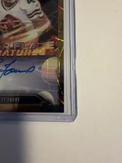 2025 Topps Chrome Cosmic Brett Favre Solar Flare Signatures GOLD Auto 39/50! - Image 3