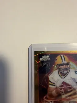 2025 Topps Chrome Cosmic Brett Favre Solar Flare Signatures GOLD Auto 39/50! - Image 5