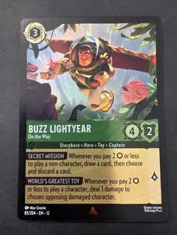 Buzz Lightyear - On the Way 85/204 Rare Cold Foil Disney Lorcana Wilds Unknown - Image 1