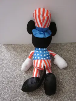 Mickey and Minnie Mouse Fourth of July Plush Set Dressed In Patriotic Outfit 11” - Image 5
