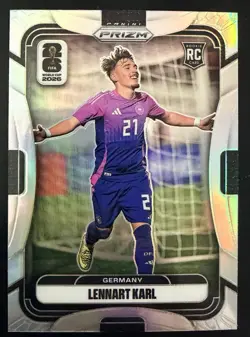 2026 Panini Prizm FIFA World Cup Lennart Karl #58 RC Rookie Silver Prizm - Image 1