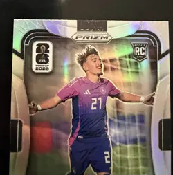 2026 Panini Prizm FIFA World Cup Lennart Karl #58 RC Rookie Silver Prizm - Image 3