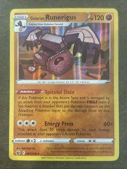 Galarian Runerigus 083/198 Holo Rare Chilling Reign Pokemon Cards TCG Near Mint - Image 1