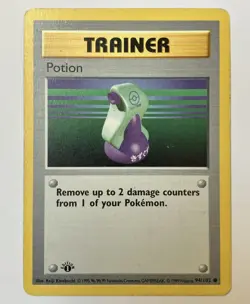 Potion 094/102 Base Set (Shadowless) 1st Edition Pokemon Trainer Card - Image 1