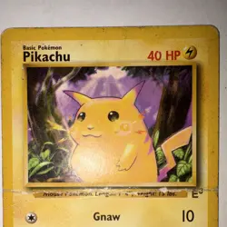 Pikachu 58/102 E3 Stamp Yellow Cheeks Base Set 1999 WOTC Promo Pokemon Card - Image 3
