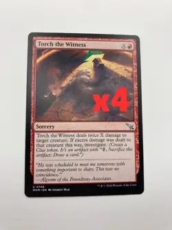 Torch the Witness 2(a)+2(b) Murders at Karlov Manor MTG Regular Card Free Ship - Image 1