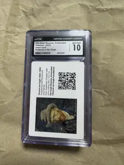 Pokemon Van Gogh Museum, Amsterdam Insert Card CGC 10 Gem Mint international - Image 1