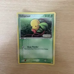 Bellsprout 49/92 EX Legend Maker Reverse Holo Pokemon Card Near Mint Stamped - Image 1