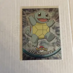 2000 Topps Chrome Pokemon Cards - Series 1 - Squirtle #07. Pk002427 - Image 1