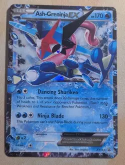 Pokemon TCG Ash-Greninja EX XY Black Star Promo XY133 Holo Card TCG Regular Size - Image 1