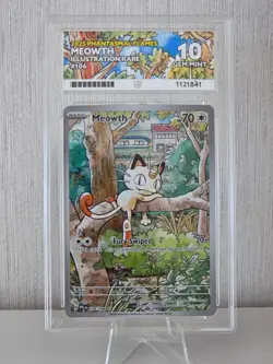 ACE 10 2026 Meowth 106/094 Phantasmal Flames Illustration Rare Pokemon TCG Card - Image 1