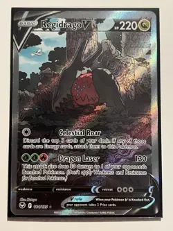 Pokemon 184/195 Regidrago V Holo (Alt Full Art) Card - Image 1