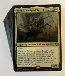 MTG Magic The Gathering Arthur, Marigold Knight Budget 100 Card Commander Deck - Image 1