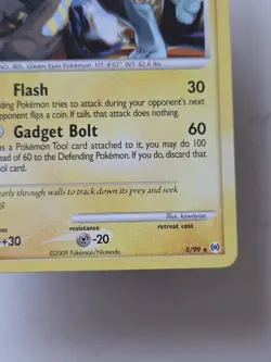 Pokemon Luxray Non Holo 5/99 AR Arceus Tcg Vintage Card Mid Era - Image 3